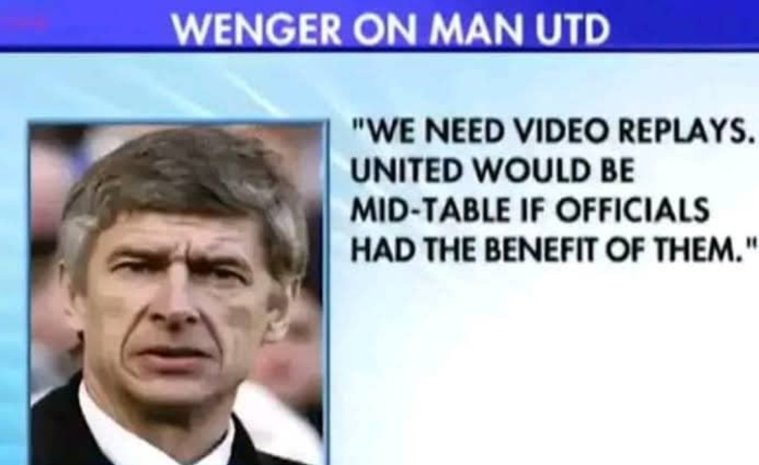 LukakuNotRomero's tweet photo. Lee Prof Arsenal Wenger.
Since the introduction of VAR, Manchester United has been mid https://t.co/XrMeWObGzZ