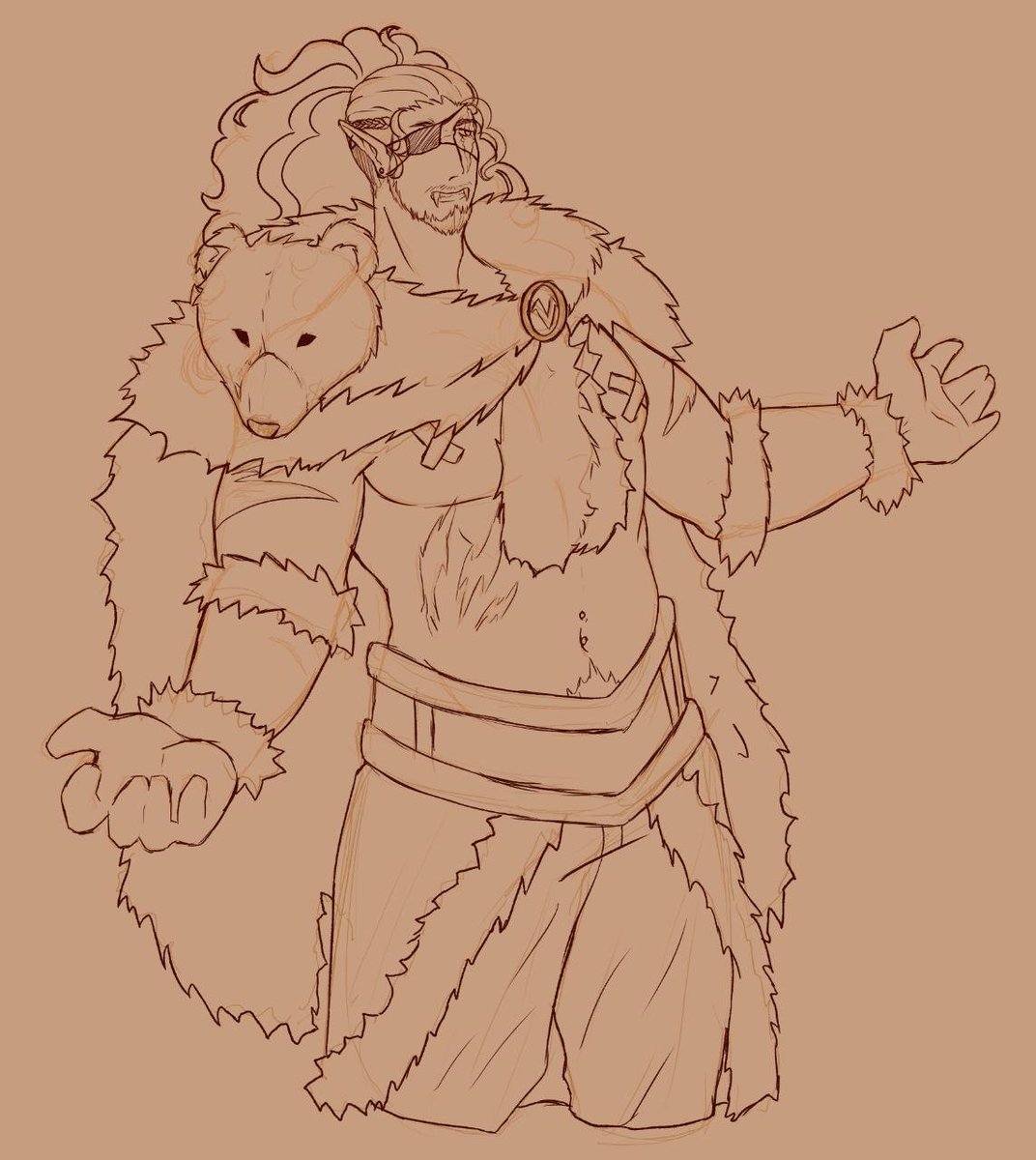 Kaiusrs's tweet photo. Antes do Krita COMER toda a pintura do desenho ele tava assim....... Eu ainda vou terminar de pintar alguma hora eu juro https://t.co/zClChUvCQ8