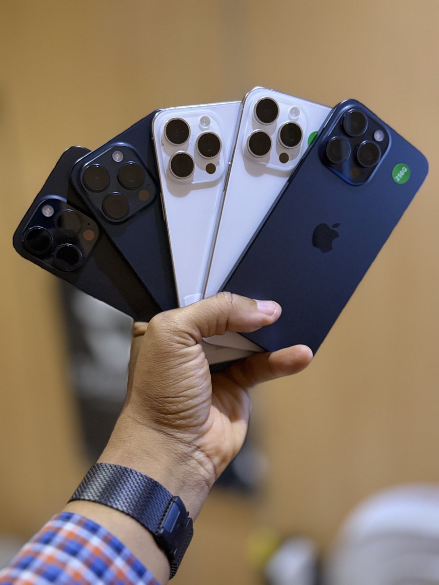 dabz_global's tweet photo. New in‼️Premium foreign used iPhone 15 pro max restock || excellent stock || untampered! 

256gb - N940,000
512gb - N1,1030,000
1Tb - N1,080,000

Dabz Global; Suite C3 New Banex(beside banex micro finance bank ||opposite Broadway BW restaurant)Wuse II, Abuja. call 08076709313/09078333831/ 08144343028 or whatsapp 08144343028 

Nationwide Delivery 🚚📦
