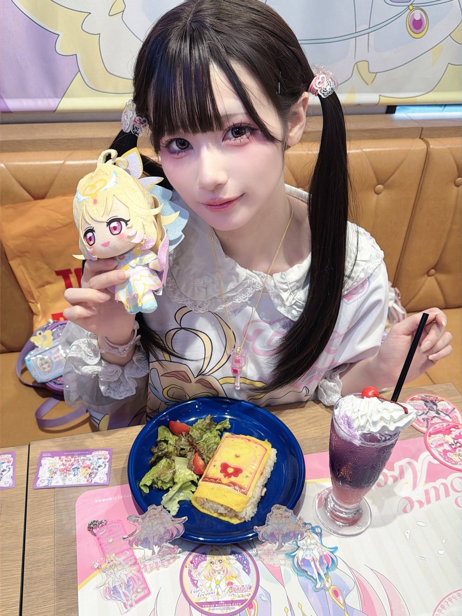 XaiabP's tweet photo. プリキュアのカフェに行ってきた！！
美味しくて可愛くて最高だった... https://t.co/425nwk1SD5