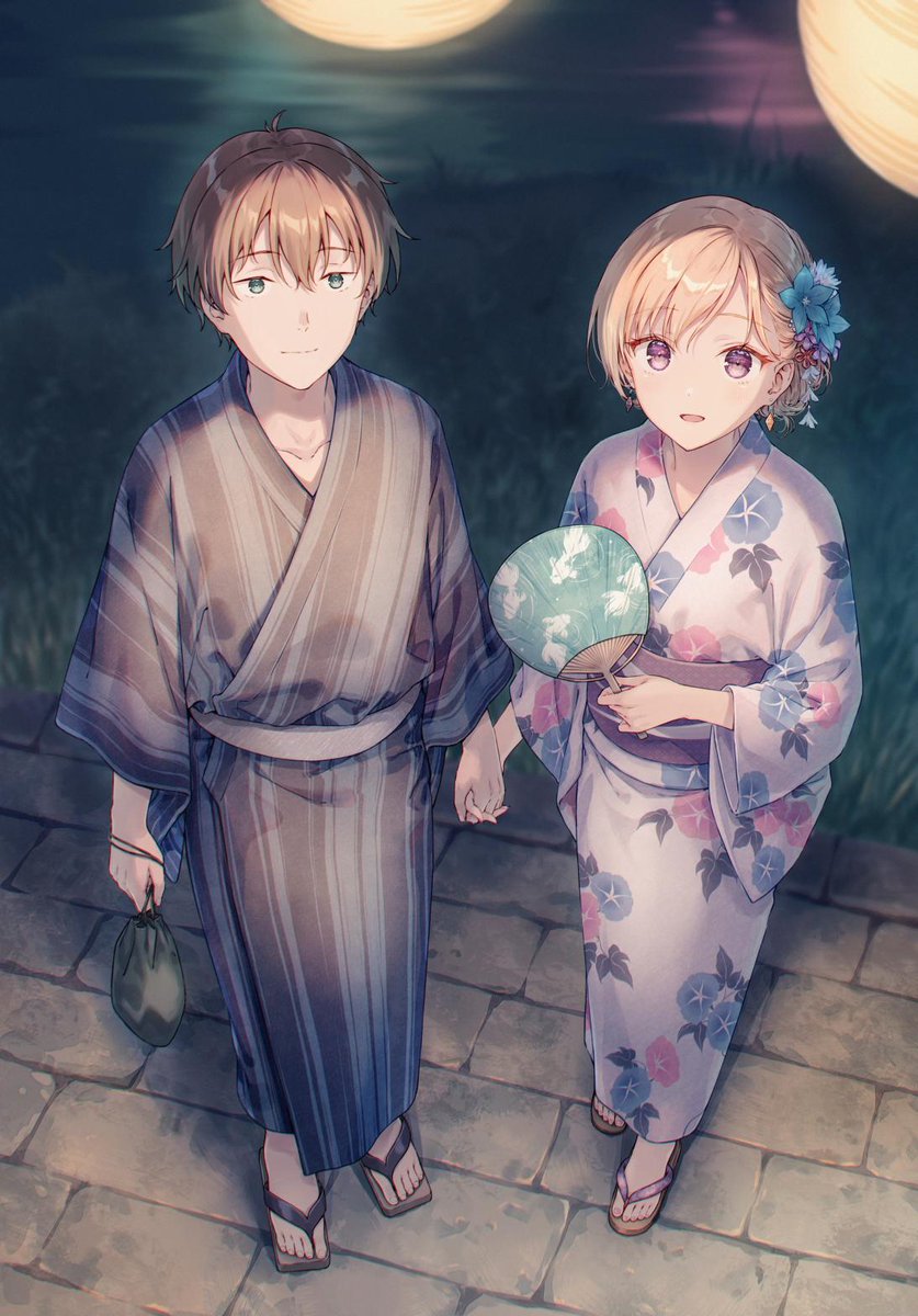 SelmaClaudel's tweet photo. Daily Yukata 

Day 5️⃣2️⃣

Yuuta Asamura &amp; Saki Ayase (Days with My Stepsister) 🤎👘💛🖤 https://t.co/DMwMcJhPmD