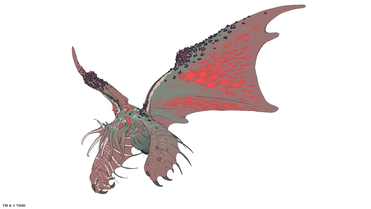 toho_newmonster's tweet photo. ▷▷▷新怪獣ラフデザイン公開◁◁◁

神々しさと恐ろしさを感じさせながら浮遊するその姿。
幻惑生命体 マドムの、デザイン時のイメージスケッチを公開！

📅投票期間
9/16(水)～10/4(日)23:59

第1フェーズ投票終了まであとわずか！
投票はこちら👇
🔗https://t.co/vZTvOPU8Ib

#ゴジラ　#新怪獣総選挙　#NEWMONSTER　#推し怪獣