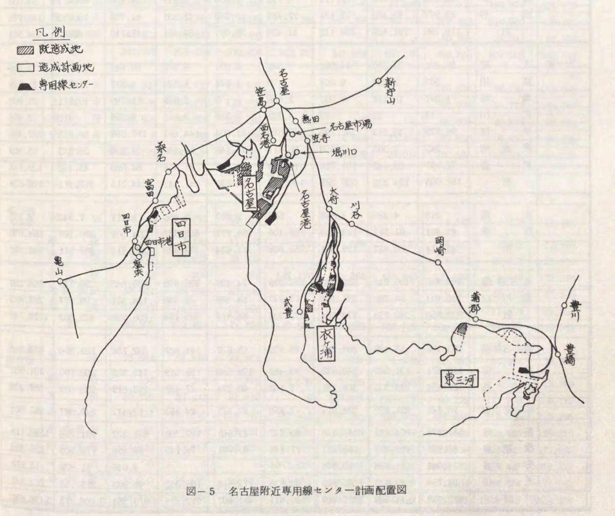 Hiropon26177268's tweet photo. 伸び続ける専用線に対して昭和40年以降、「依頼が有れば新設する」待ちの姿勢から予め期待される地域に「専用線センター」を新設し、荷主の誘致と同時に効率化を狙う議論がありました。

東京・名古屋・大阪附近の計画資料は大変興味深い内容です。

#国鉄貨物輸送
#専用線 https://t.co/V7fH61wXlv