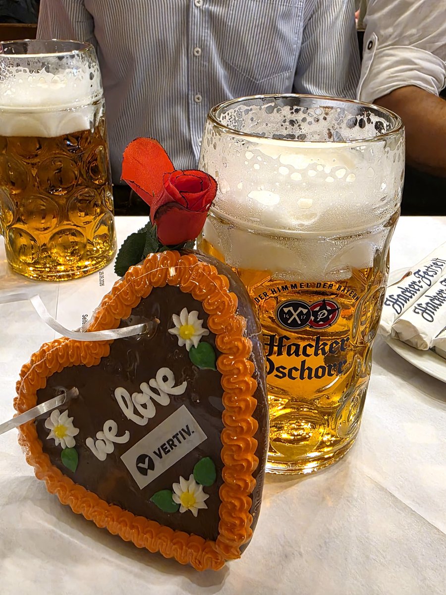 MegwareComputer's tweet photo. Yesterday, we swapped the office for the Wiesn! 🍻🎉

What a wonderful evening filled with great conversations, Bavarian tradition, and warm hospitality.

Thank you to @Vertiv for inviting us to #Oktoberfest in #Munich!

#VertivgoesWiesn #Partnership https://t.co/cq1hbIJX1B