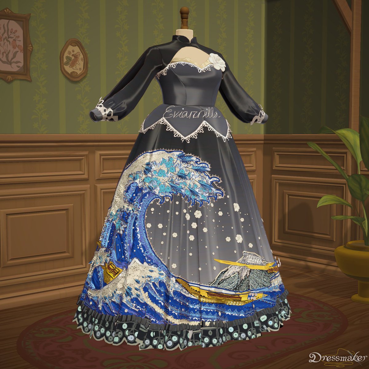 Eviarnilla's tweet photo. I attempted, again 🌊

#dressmaker https://t.co/698CvzDVEK