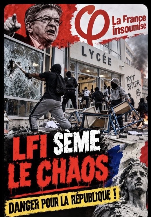 Danielo83's tweet photo. LFI recrute auprès des lycéens, une nouvelle milice LFIste ...
Il est temps que le gouvernement prenne également des décisions envers le maire putschiste bally bagayoko, plus pourri que Mollahchon, il lui manque seulement les cornes du  diable ... https://t.co/zlgVOgB2A2