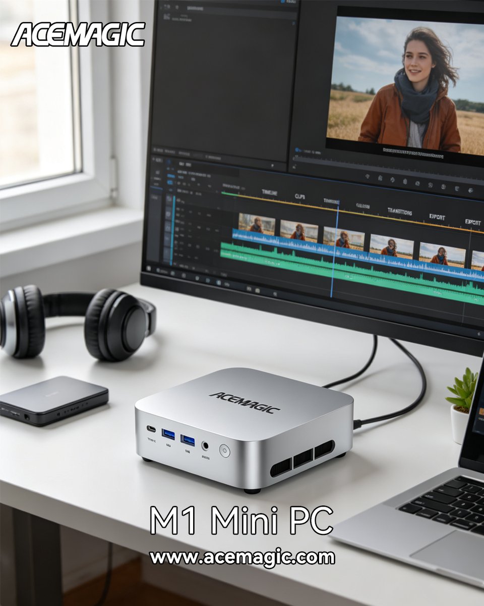 Acemagic_MiniPC's tweet photo. When the ideas start flowing, your setup should keep up. 🎬⚡

From editing timelines to multitasking across screens, the ACEMAGIC M1 is built to stay in the workflow without taking over your desk.

Ryzen™ 7 7735HS. Radeon™ 680M.
A little box with plenty going on.
Keep making. Keep moving.

→ https://t.co/fNOCf9oCLg

#ACEMAGIC #M1 #MiniPC #CreatorSetup #Workstation