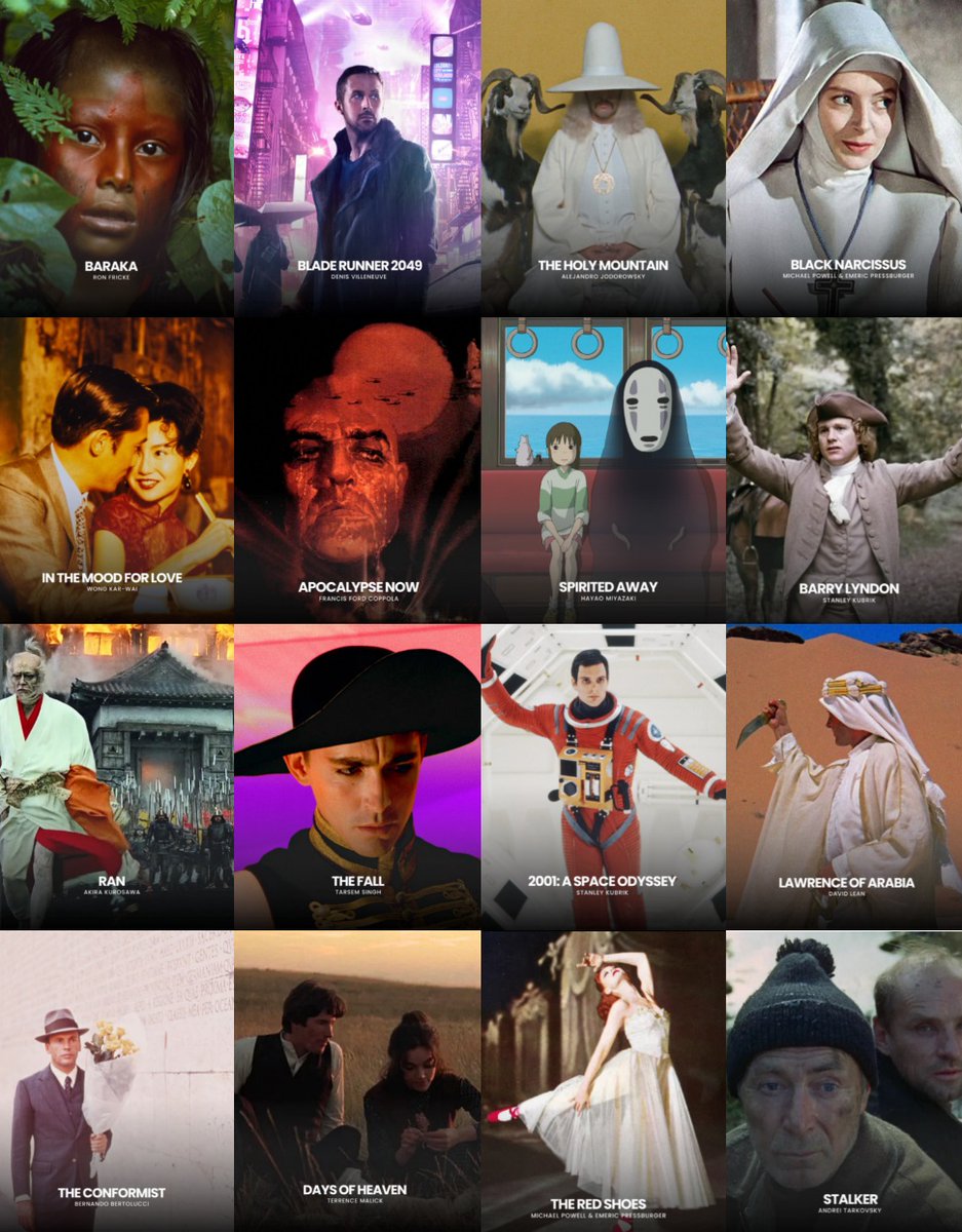auteurhouse's tweet photo. Some of the most visually stunning films that should be on every cinephile's watchlist. https://t.co/a1HFyjB0CV