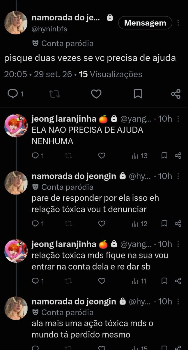 maydooIsetnet's tweet photo. minha amiga querendo me ajudar enquanto sou mantida presa em cárcere privado por um certo alguém ai... so comprovando os pontos de toxicidade.. https://t.co/kOi49m1CCf