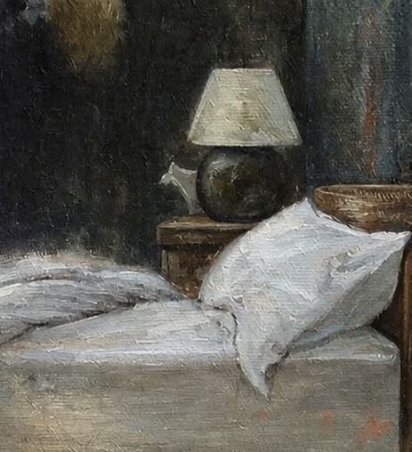 PaintingsPOV's tweet photo. The Awakening (c. 1905, attribution unverified) by Serafino Macchiati

📍Unknown. Location and authorship unconfirmed

The internet credits this nightmare to a 1905 Italian painter, but the paper trail stops dead.

Serafino Macchiati was real, and nightmares were his specialty. https://t.co/JlUZbQ3WBS