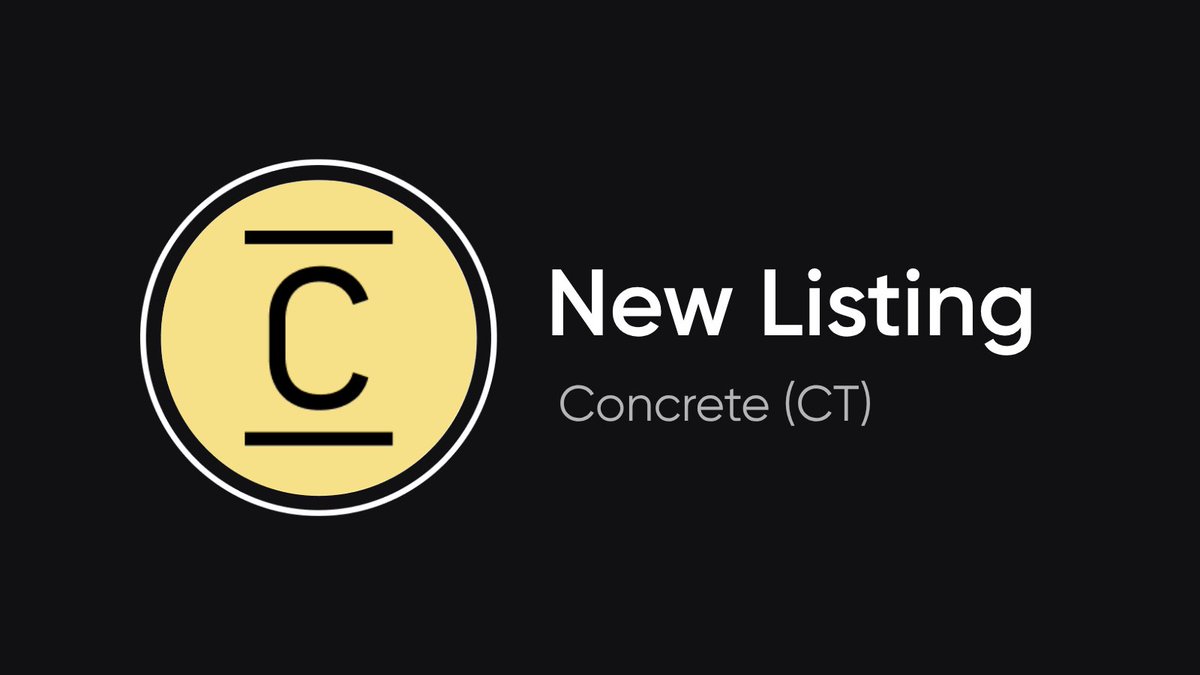 bitvavocom's tweet photo. New listing - Concrete (CT) 🚀

You can now find $CT @ConcreteXYZ on Bitvavo.

Explore it here ➡️ https://t.co/m967nT3iiy https://t.co/CGr1MR2yvn