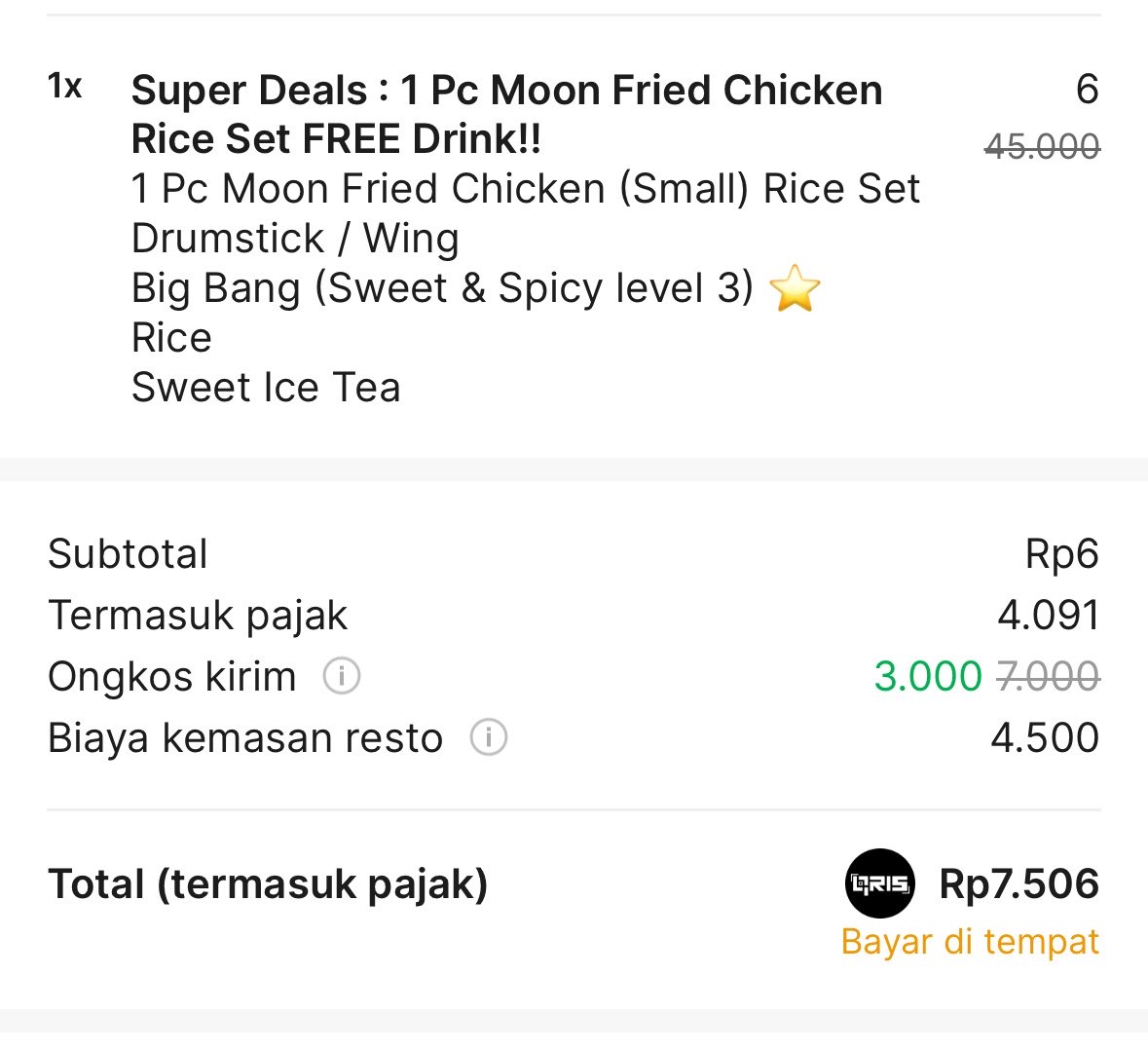 mancungg14's tweet photo. @kimmyexp dapet kim, kombo voc qris grab jadi cuma 4.500 bayarnya https://t.co/rAzEQHOMfM