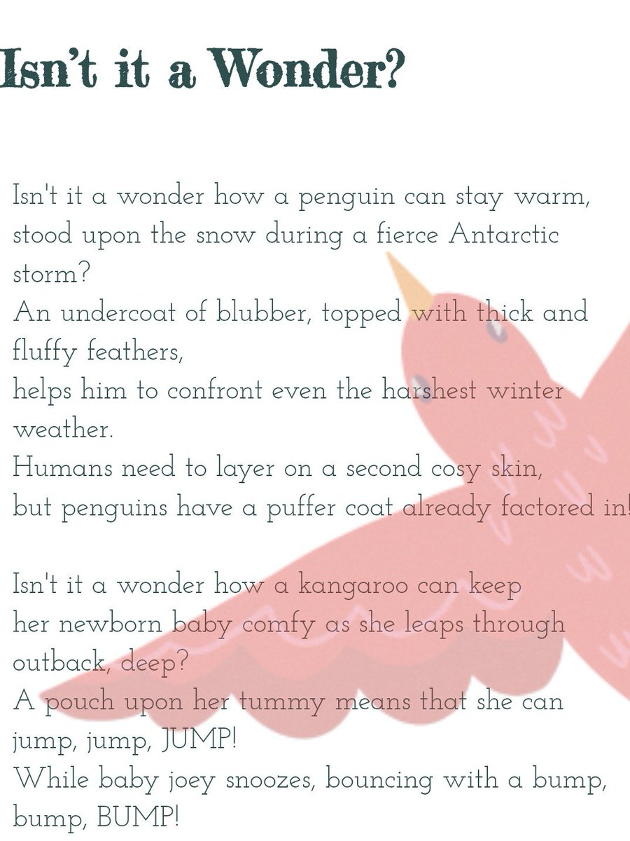 WritesSue's tweet photo. It's #NationalPoetryDay tomorrow, and the theme for this year is WONDER. 

To celebrate, here is a poem called Isn't it a Wonder? which is published on @TheDirigible poetry website.

Happy reading and enjoy poetry day!

#NationalPoetryDay2026
#PoetryCommunity
#Poetryforchildren https://t.co/4sHrc5SuuN