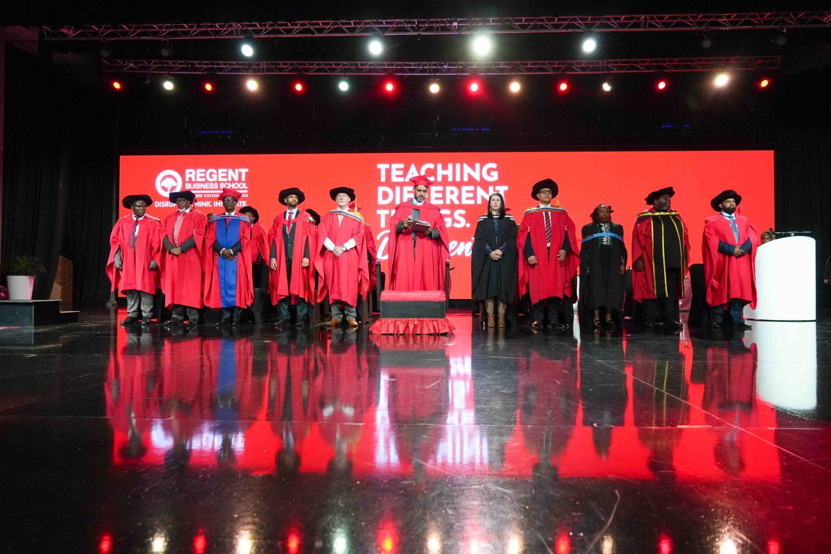 REGENT_BSchool's tweet photo. Leadership backed by research. Knowledge built for impact. 🎓

Today, we proudly celebrate our DBA graduates.

#RBSGrad2026 #TeachingDifferently #DBA #RegentBusinessSchool https://t.co/EavTOOffLI