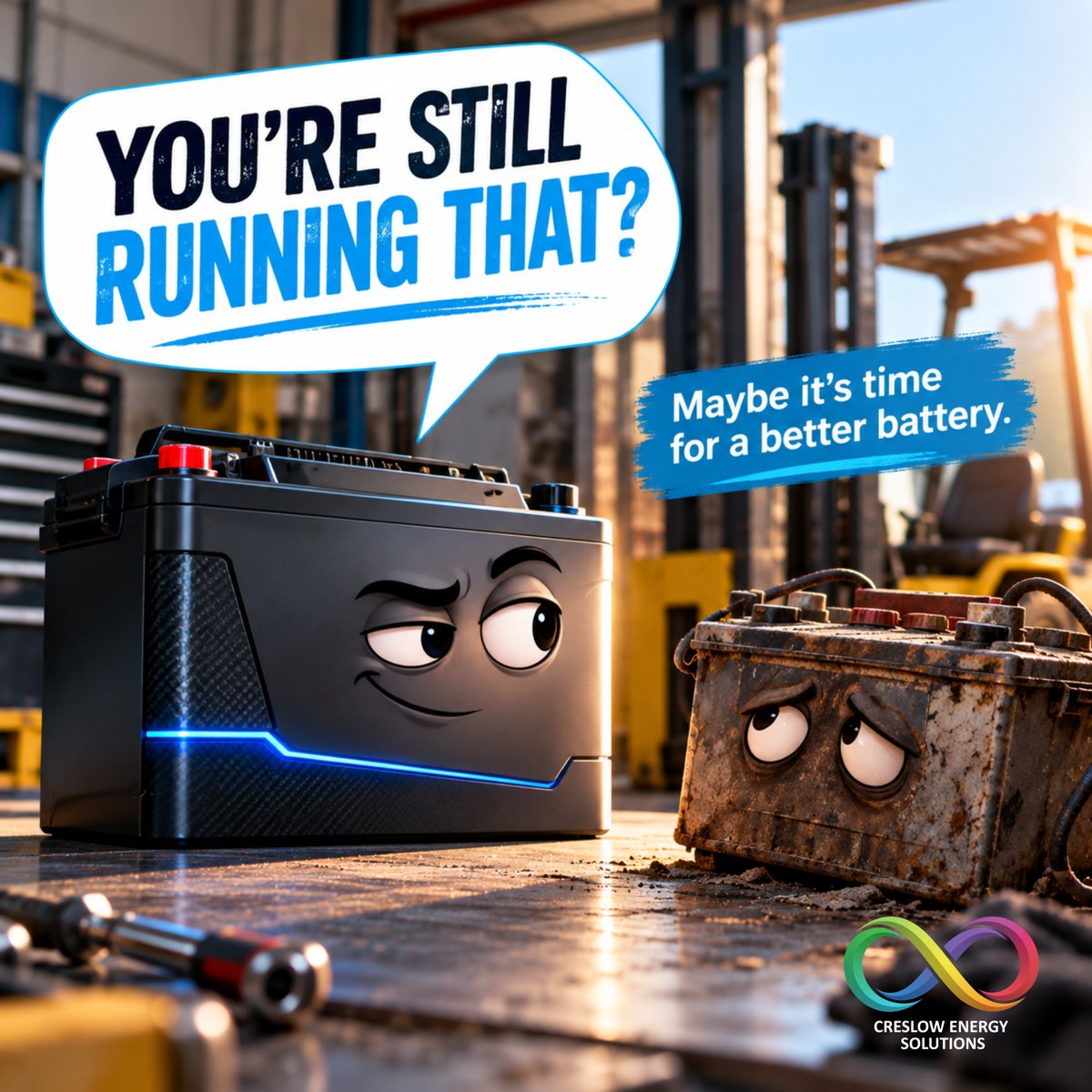 CreslowSolution's tweet photo. YOUR BATTERY KNOWS.
Creslow lithium battery solutions are built for applications where dependable power matters.
Creslow Energy Solutions
Power that keeps moving.
#Creslow #LithiumPower #LiFePO4 #EnergySolutions #BatteryTechnology #PowerThatWorks https://t.co/beeT3hRFmp