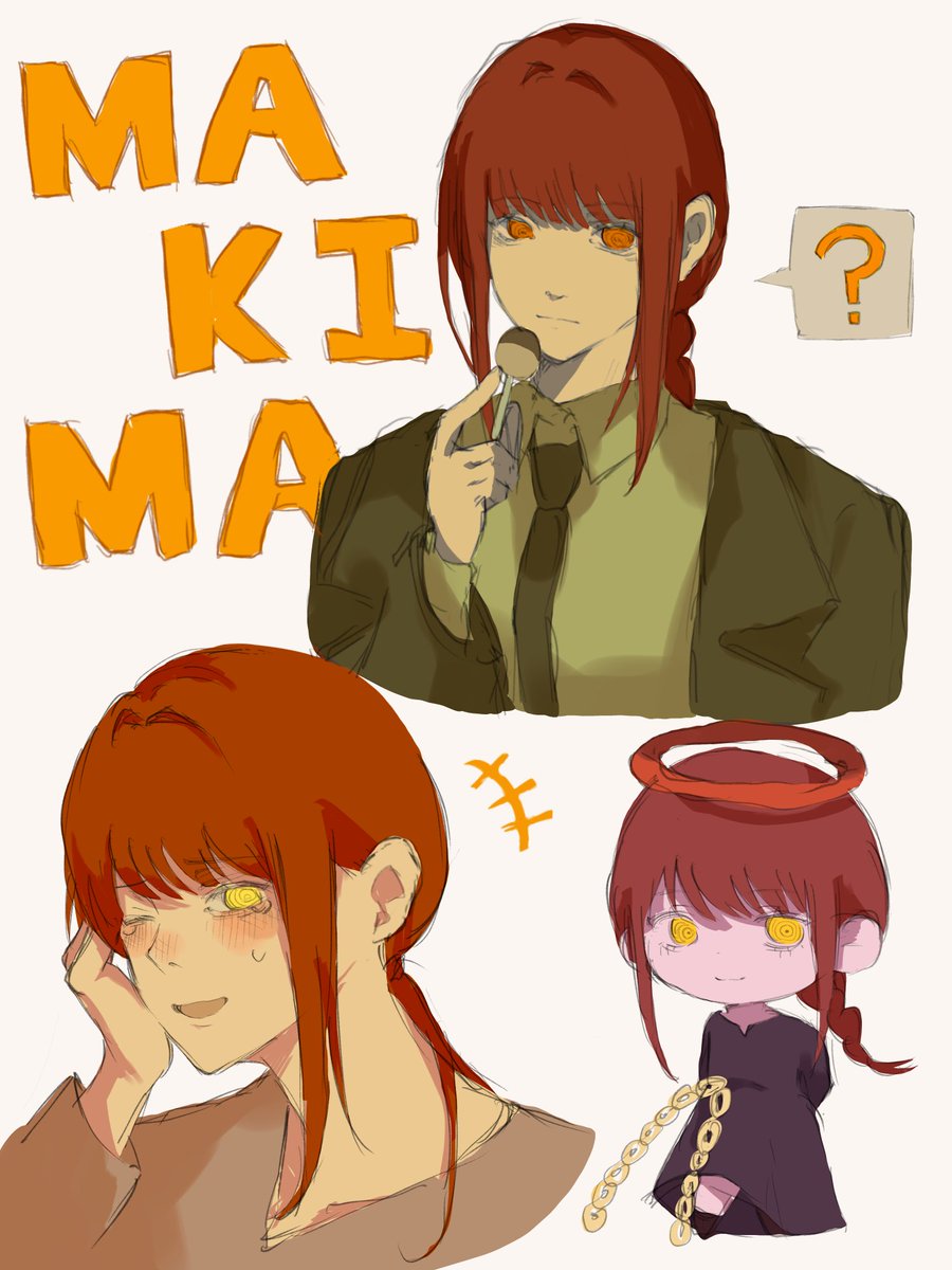 ko_mago_ma's tweet photo. #今月描いた絵を晒そうㅤ 
マキマさんを沢山描けました https://t.co/yVUcFuMu2L