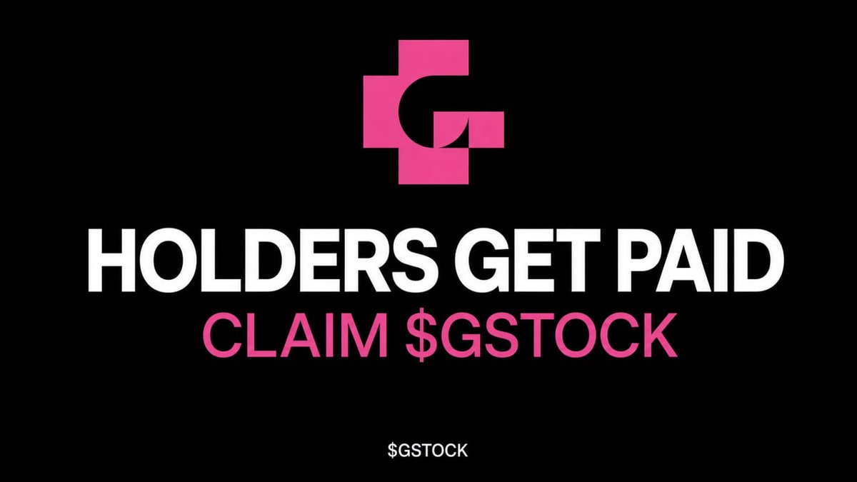 Gstockbsc's tweet photo. Buyback is done. The hold is next.

gstock:native   holder rewards are live from that campaign.
On-chain, smart wallets, Alpha — same wallet gets more gstock:native.

Claim it here : https://t.co/brjztE6thT https://t.co/S2XcOSopAC