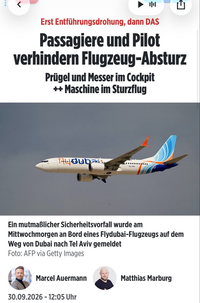 ZaraRiffler's tweet photo. BILD heute Morgen (Falschmeldung). BILD jetzt (ohne Korrektur-Kenntlichmachung)

Und wieso wird jetzt nicht mehr in die Überschrift genommen, dass der Pilot-Angreifer Omani ist? Immerhin behandle Israel intern den Fall auch als möglichen Terroranschlag. https://t.co/lKihYWriCz