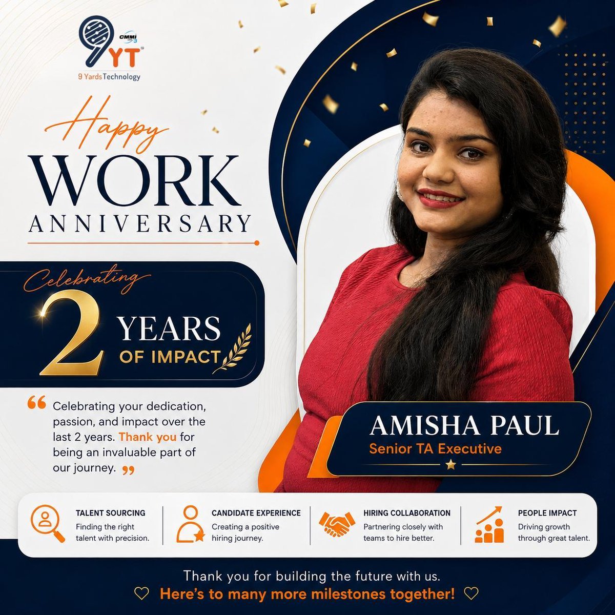 9YardsTech's tweet photo. Celebrating Work Anniversaries This September!

A big congratulations to our amazing team members celebrating their work anniversaries this September!

𝐇𝐚𝐩𝐩𝐲 𝐖𝐨𝐫𝐤 𝐀𝐧𝐧𝐢𝐯𝐞𝐫𝐬𝐚𝐫𝐲!

#WorkAnniversary #SeptemberMilestones #9YardsTechnology #EmployeeAppreciation https://t.co/VOdk4vvBOp