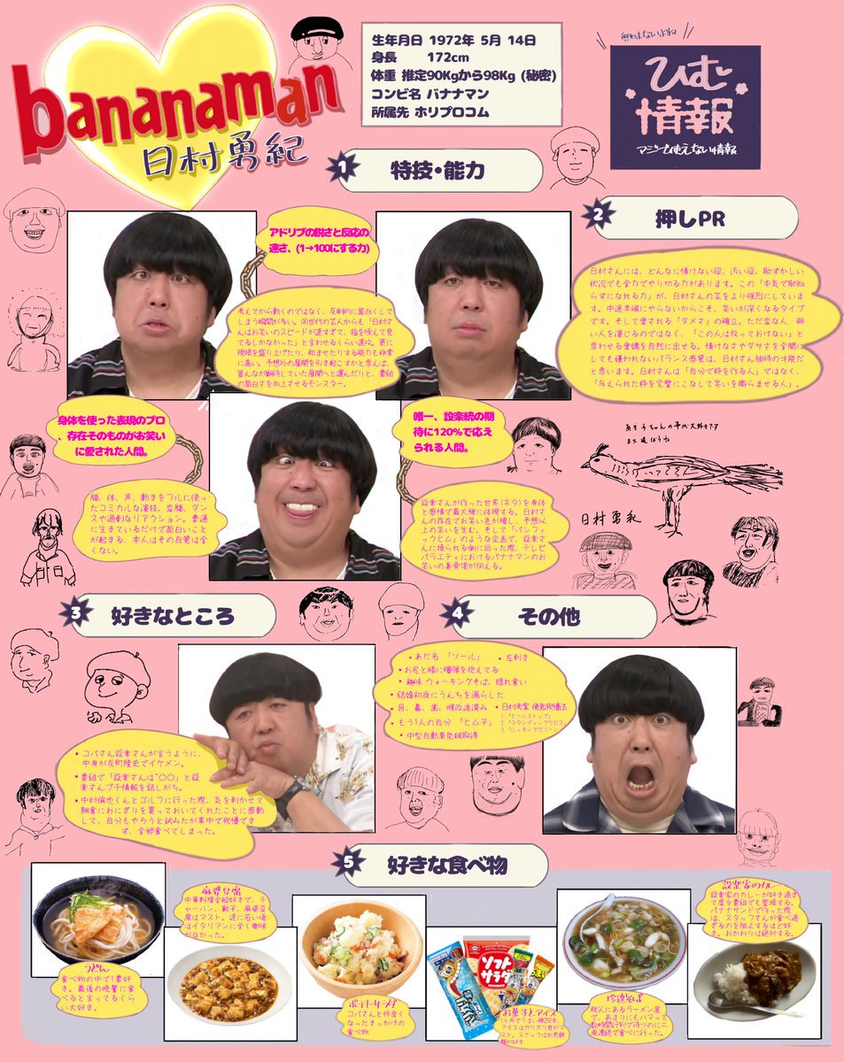 Rn30g_'s tweet photo. バナナマンプロフィール🍌

推しについて改めて考えてみた…
やっぱりバナナマンは2人で1つなんだよね https://t.co/0ADXoeOr4R