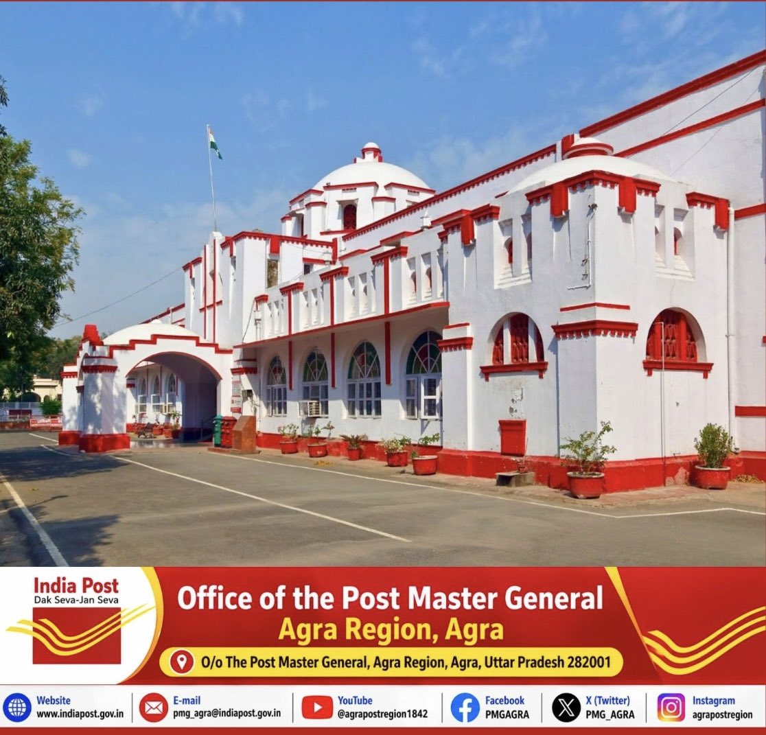 PMG_AGRA's tweet photo. Agra HO

#daksewajansewa @IndiaPostOffice https://t.co/iqHZeSLJH2
