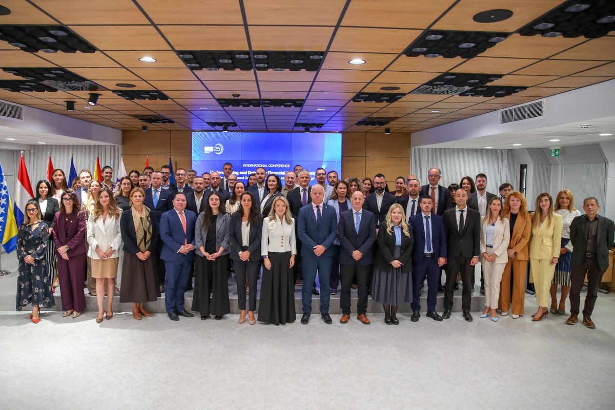 centralnabanka's tweet photo. 🛡️ The #CBCG International Conference is underway in Podgorica. 🇲🇪🌍
Governor @IrenaRadovicMNE opens the programme, bringing together #AMLA, #MONEYVAL, @IACA_Academy , central banks & supervisors.
From risk-based compliance to effective #AMLCFT supervision. https://t.co/1kXzueV2LN