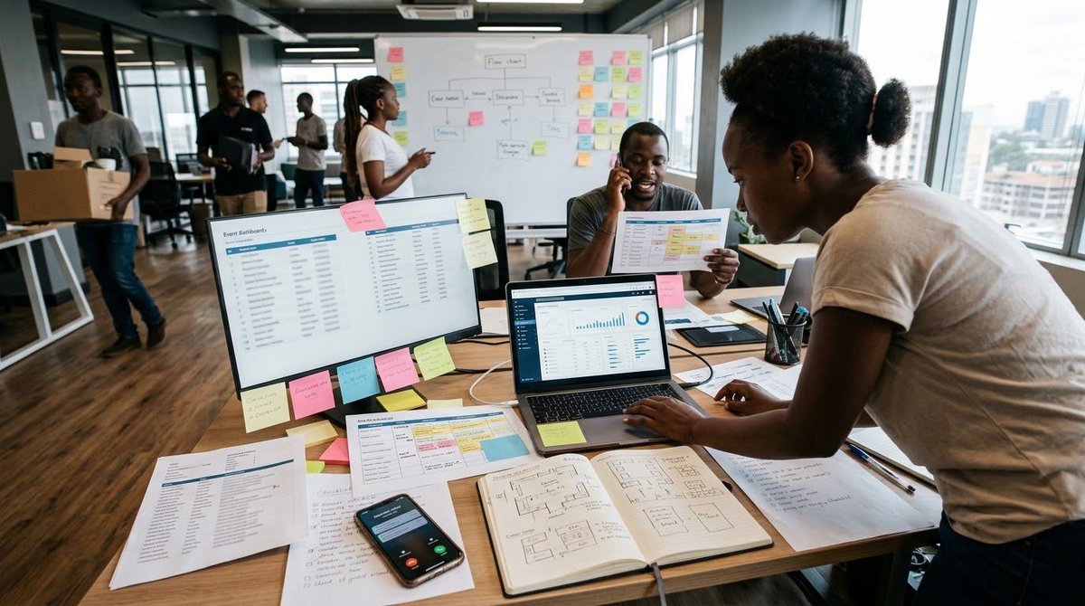 Behlly246865's tweet photo. Events look simple from the outside.

Behind the scenes? 👀

Registrations. Reminders. Schedules. Check-ins. Vendors. Last-minute changes.

And somehow… it all has to work.

So we're digging into the chaos. 🧠

#BuildWithAT #WeLoveNerds #ATCommunityNBO #WomenInTech https://t.co/Y3UEzwmklX