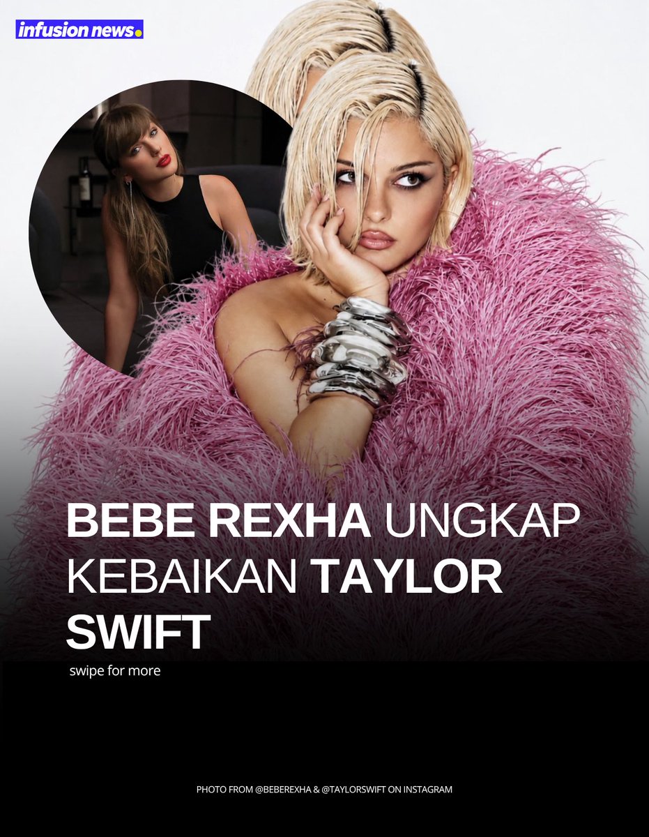 Infusionet's tweet photo. Bebe Rexha mengenang kebaikan Taylor Swift saat dirinya menghadapi kesulitan menjelang Grammy Awards 2019 🥹 #InfusionNews https://t.co/9tHMBQyjct