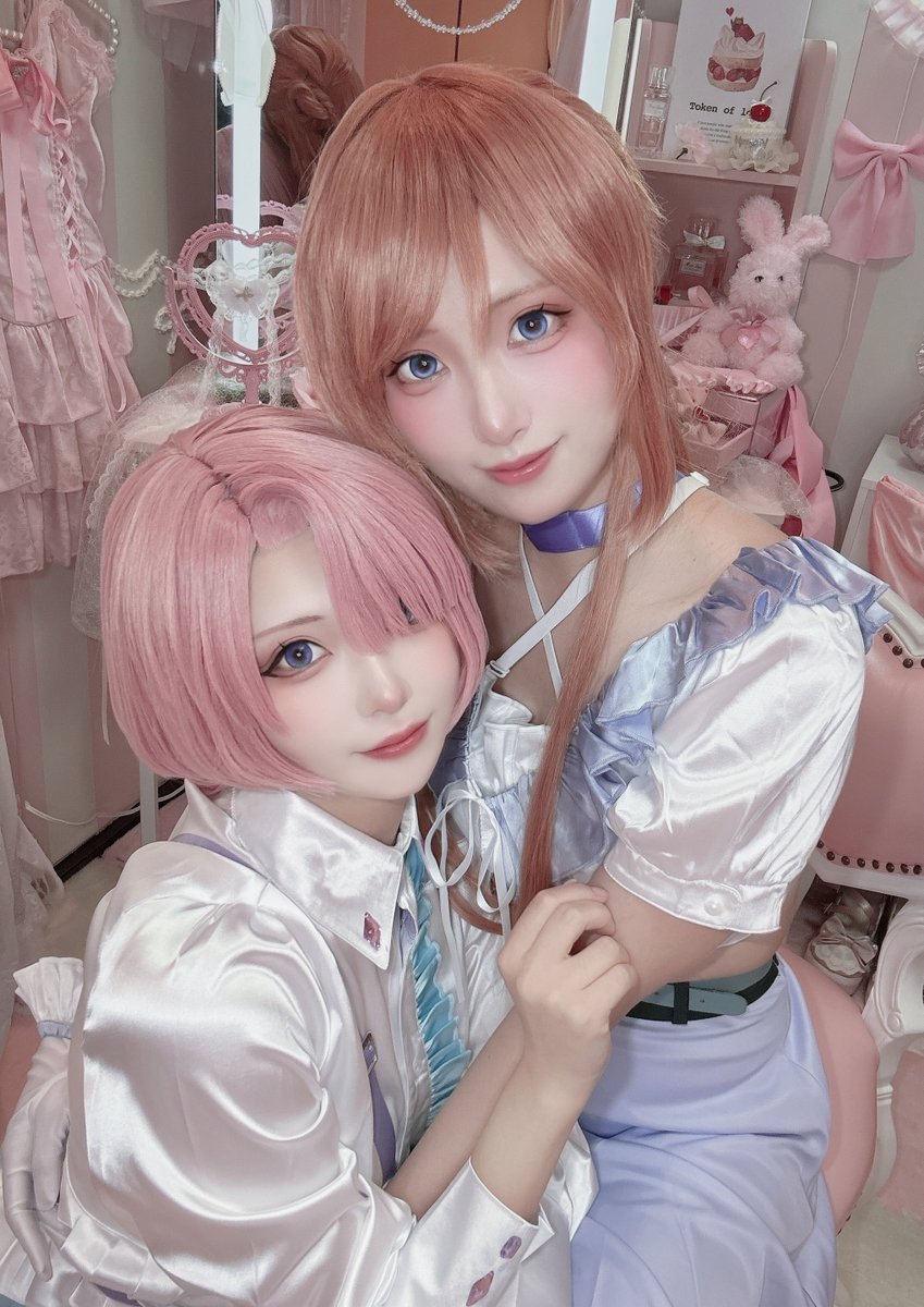 Maika_lily's tweet photo. りなまお1stシングル曲併せ🩷💜 https://t.co/ZecqsQ1N6r
