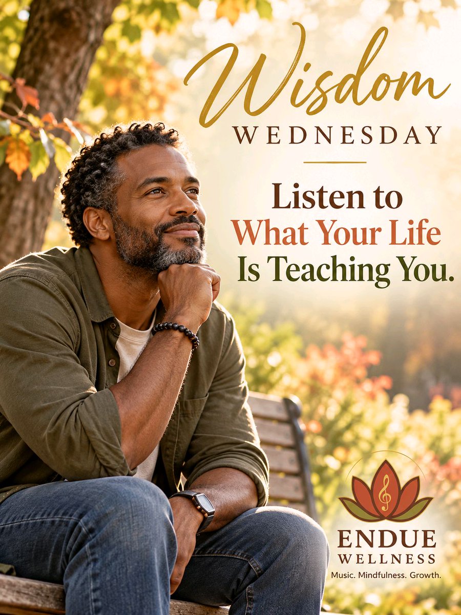 enduewellness's tweet photo. Hey Beautiful Souls… ✨ Take a moment to listen to what life is teaching you. There may be wisdom in the pause.

Y’all know the vibe — stay grounded, stay glowing. Endue it with grace. 🌿

#WisdomWednesday #EndueWellness https://t.co/W35E4sghZj