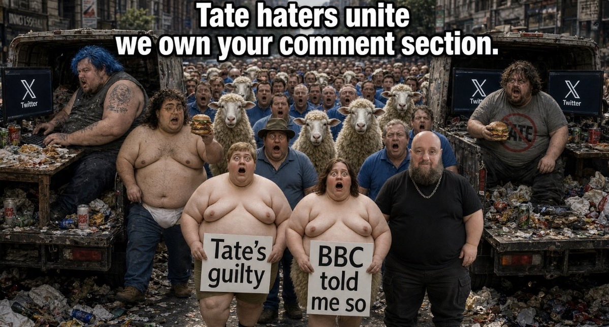 shayneworld's tweet photo. You’re all fat.

You’re all disgusting.

Cheeseburger-eating keyboard warriors.

Some of you are built like garden gnomes, and most of you live in trailers.

And somehow you all have the incredible dedication to own the comment section.  🤣🤣 https://t.co/sy3eL8MX9m