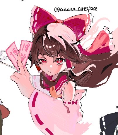aaaaa_corespace's tweet photo. 絵チャ霊夢めちゃめちゃ上手くかけた
#今月描いた絵を晒そう　#絵柄が好みって人にフォローされたい https://t.co/r8VtR0oVaV