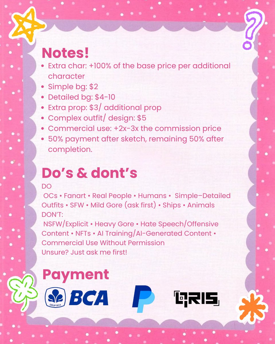 firfiraltha's tweet photo. commissions are open!!💥💥

i'm currently taking a few commission slots <3
feel free to dm me if you're interested or wanna ask anything!
would rlly appreciate a share/repost too :DD
tysm for supporting my art!! #commission #artdigital #artwork #procreate #artist #forsale https://t.co/c2aI8AMjSD