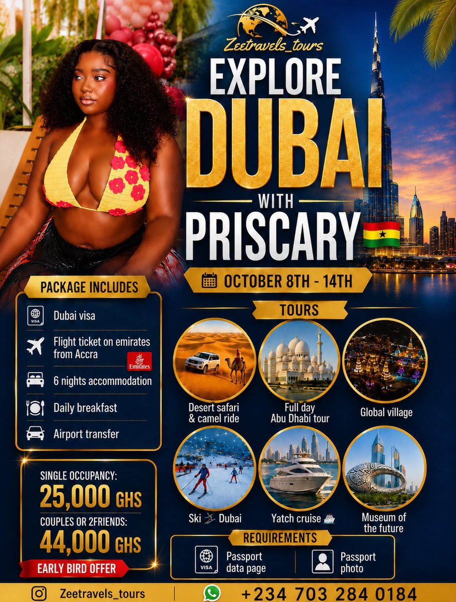 JaneWillioyu's tweet photo. Have you booked your trip? If not, hurry! It's going to be an unforgettable experience and a lifetime of fun

PRISCARY MY WCW
FOLLOW ZEE TRAVELS

PRISCARY MY WCW
FOLLOW ZEE TRAVELS

#PriscaryPrincilla
#ScarletsEnergy https://t.co/UQAIPWCg5I
