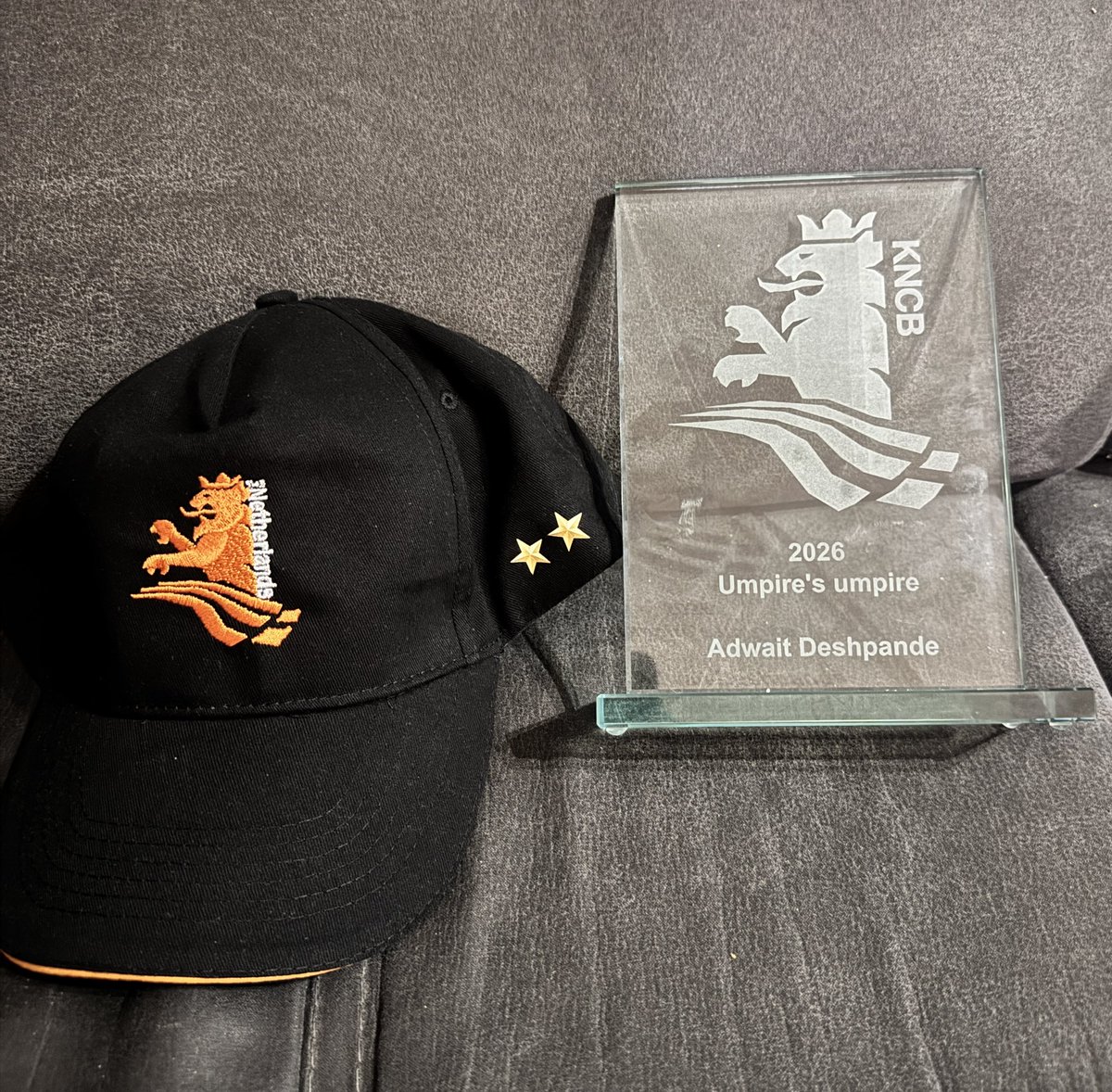 Ad_wait's tweet photo. 2026 KNCB Umpire's Umpire โ
200+ games as an umpire โ
None of it happens alone. Thank you to The Umpire Family, KNCB and every club and player who lets us do what we love. On to the next one. ๐
#KNCB #DutchCricket #Cricket
@KNCBcricket @ICC https://t.co/m8UIjZTT3w