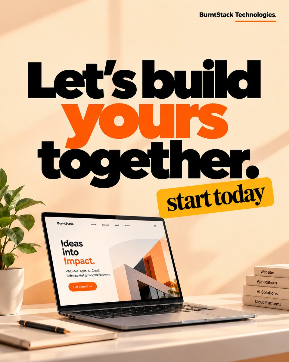 BurntStackoff's tweet photo. We design it. We build it. We launch it. 🚀
And we stay after.

#BurntStack #WebDevelopment #AI #SoftwareDevelopment #DigitalSolutions #TechAgency https://t.co/0Kbl4jZdLh