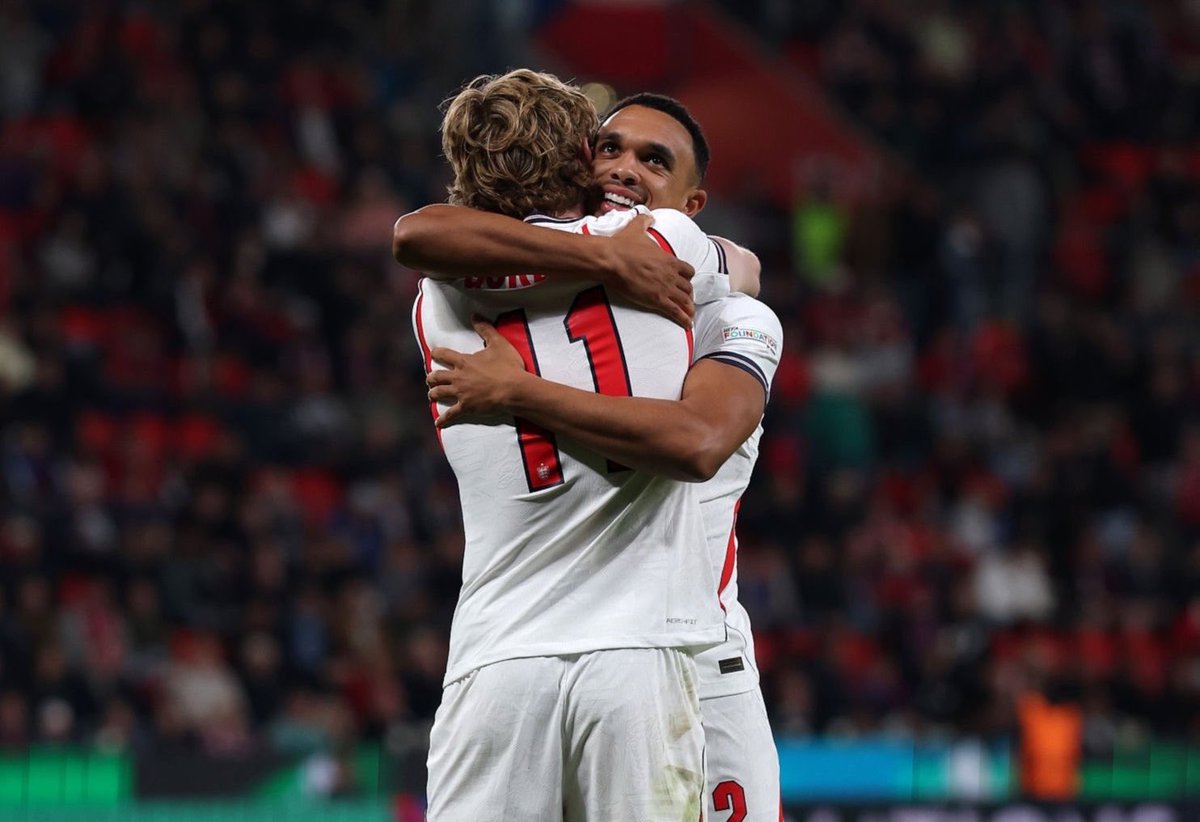 FabrizioRomano's tweet photo. 💭🏴󠁧󠁢󠁥󠁮󠁧󠁿 Anthony Gordon: “Not many players can make the assist Trent made last night”.

“I told him that when he scored! I keep making that run over and over... he’s fantastic. Top, top quality”. https://t.co/XtzbtBZiSG