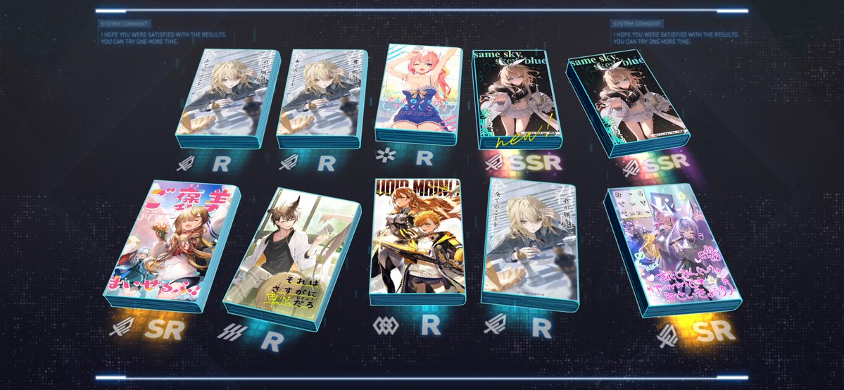 akarinn_105's tweet photo. テスト勉強投げ出してガチャ回した‼️キャラと本合わせて60連🤩
最近どのゲームでも運悪かったから不安だったけど、出てくれて安心。あとは、クロとカノンちゃんのために石貯めます https://t.co/eJctCo9beR