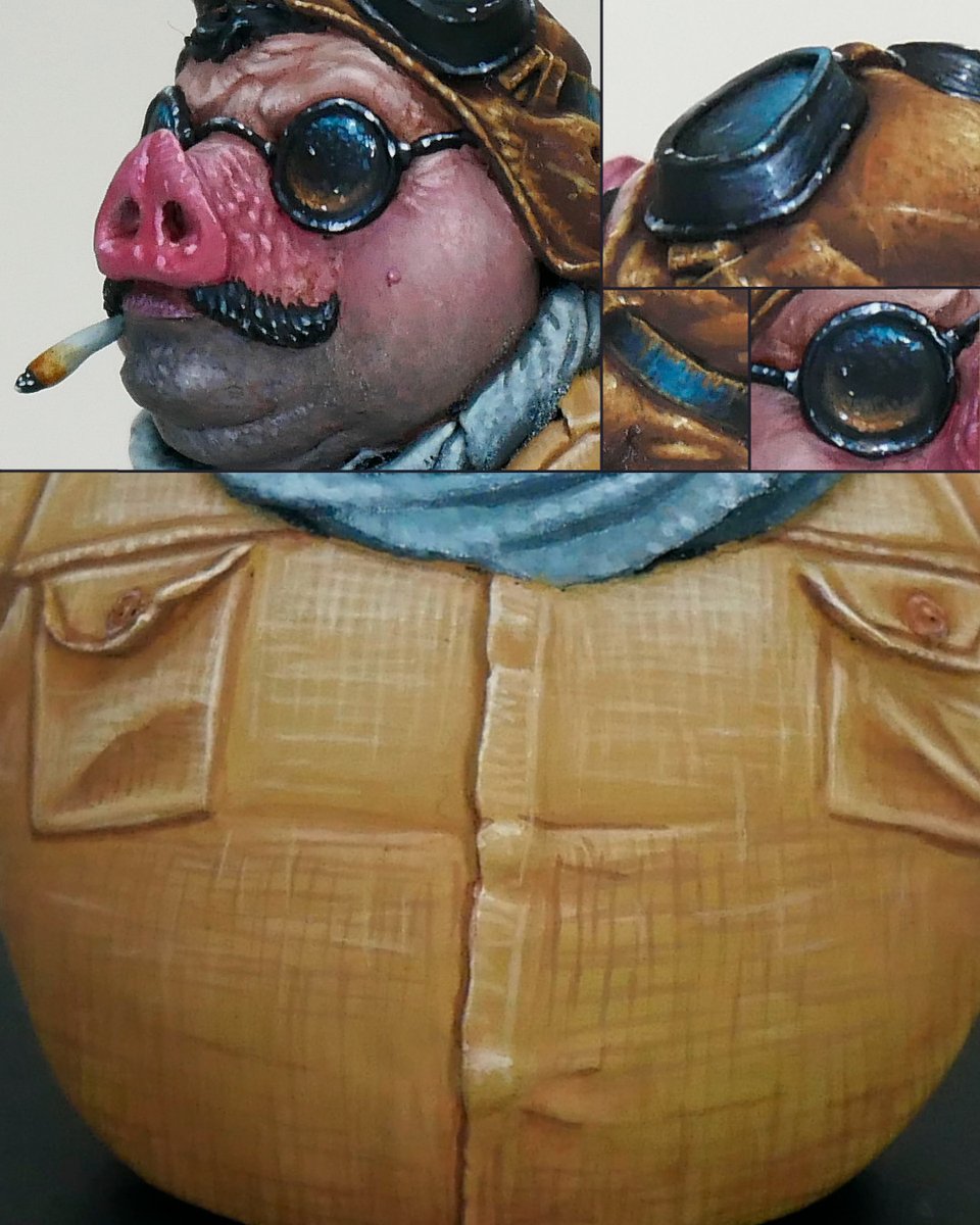 KujoPainting's tweet photo. Some close up textures on a bust I painted. #miniaturepainting https://t.co/end1qqdxu6