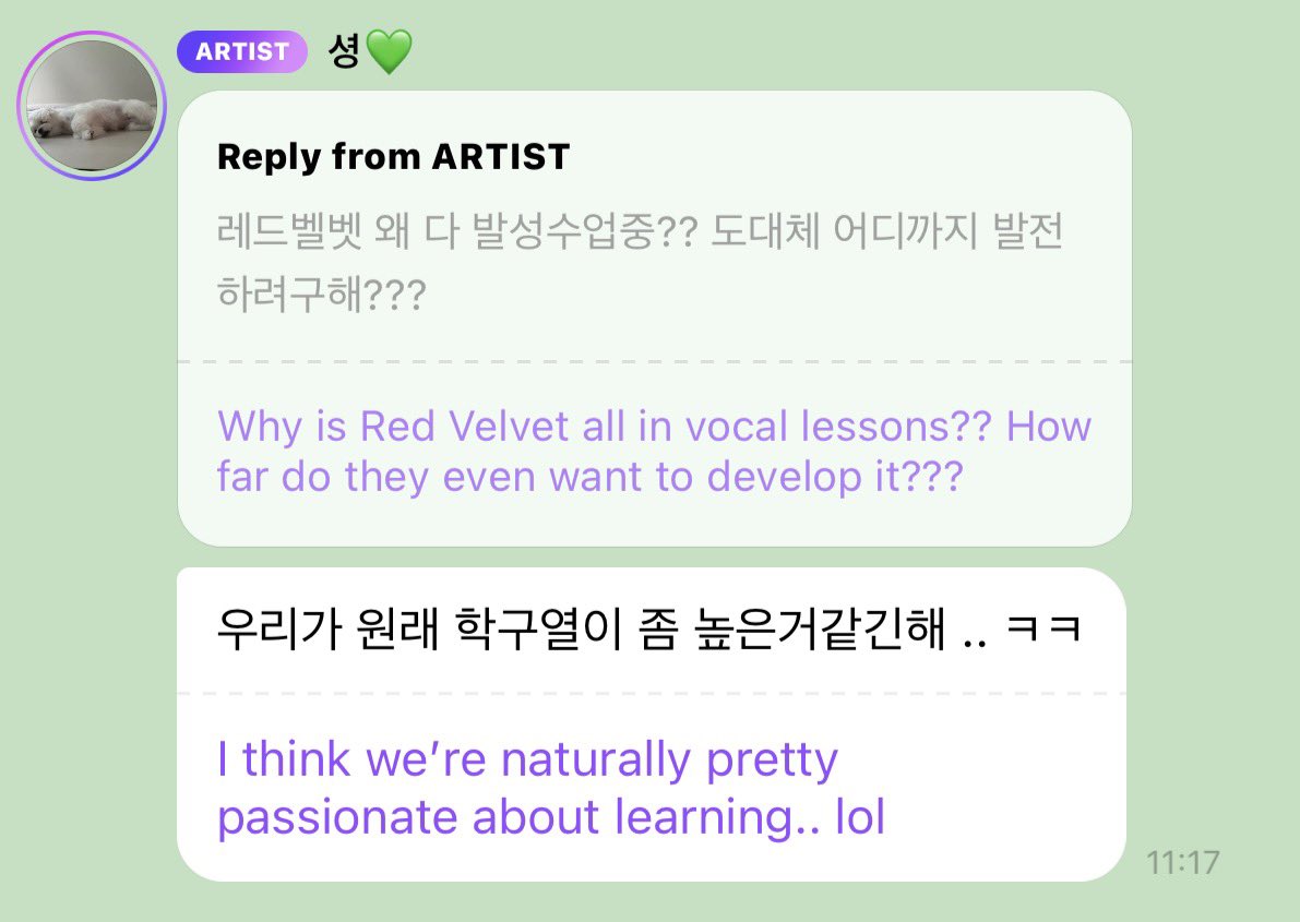 chobom_seulrene's tweet photo. even 12 years into their career they still want to keep improving... that's Red Velvet for you!!!! https://t.co/zUPfyJgMRn