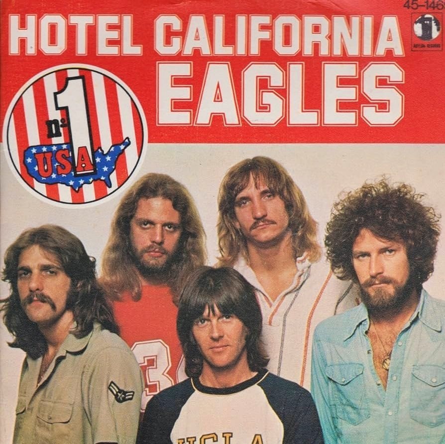SukursalRock's tweet photo. “Hotel California” by Eagles is a great album. The awesome single that gives its name to the album is an absolute masterpiece of music. You can love it, or you can hate it, but it leaves no one indifferent. The “Hotel California” solo is one of the best guitar solos ever. #RockON https://t.co/mc1SeKKPEz