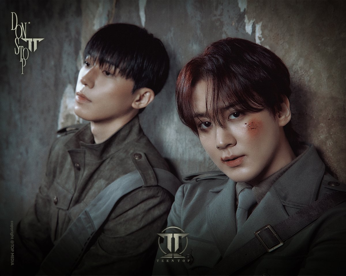 TEEN_TOP's tweet photo. TEEN TOP
[DON'T STOP]
Concept Photo I #CHUNJI #CHANGJO

RELEASE DATE
2026.10.15 6PM (KST)

#천지 #창조
#TEENTOP #틴탑
#DONTSTOP https://t.co/DmE5uek0NL