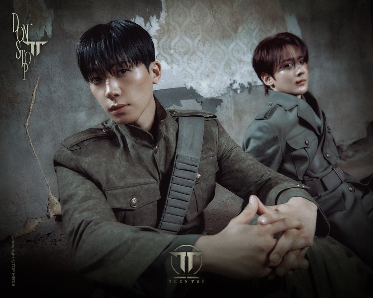 TEEN_TOP's tweet photo. TEEN TOP
[DON'T STOP]
Concept Photo I #CHUNJI #CHANGJO

RELEASE DATE
2026.10.15 6PM (KST)

#천지 #창조
#TEENTOP #틴탑
#DONTSTOP https://t.co/DmE5uek0NL