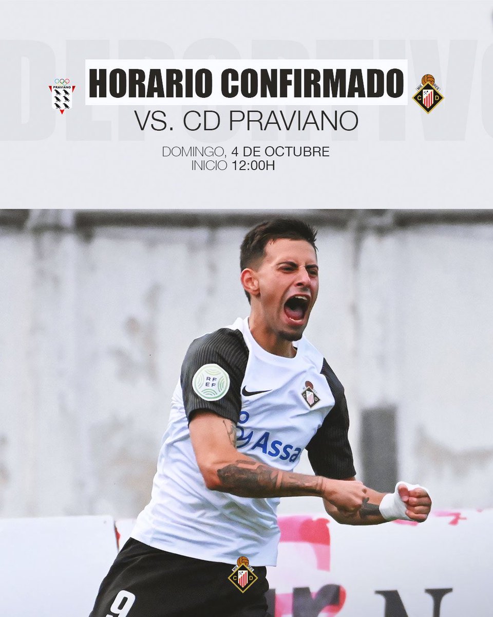 caudaldemieres's tweet photo. Nuevo compromiso. 

📅 Domingo, 4 de octubre  
⚔️ @ClubDPraviano 
🕧 12:00H
🏟️ Santa Catalina    

⚪️⚫️ ¡Vamos, Caudal!
#CaudalDeportivo https://t.co/MCtey08iRz