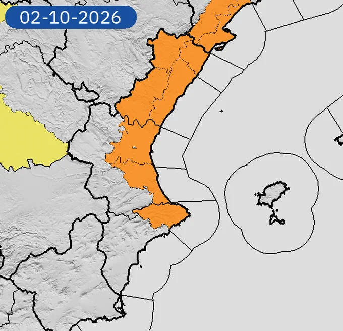Image from AEMET Comunitat Valenciana (@AEMET_CValencia)