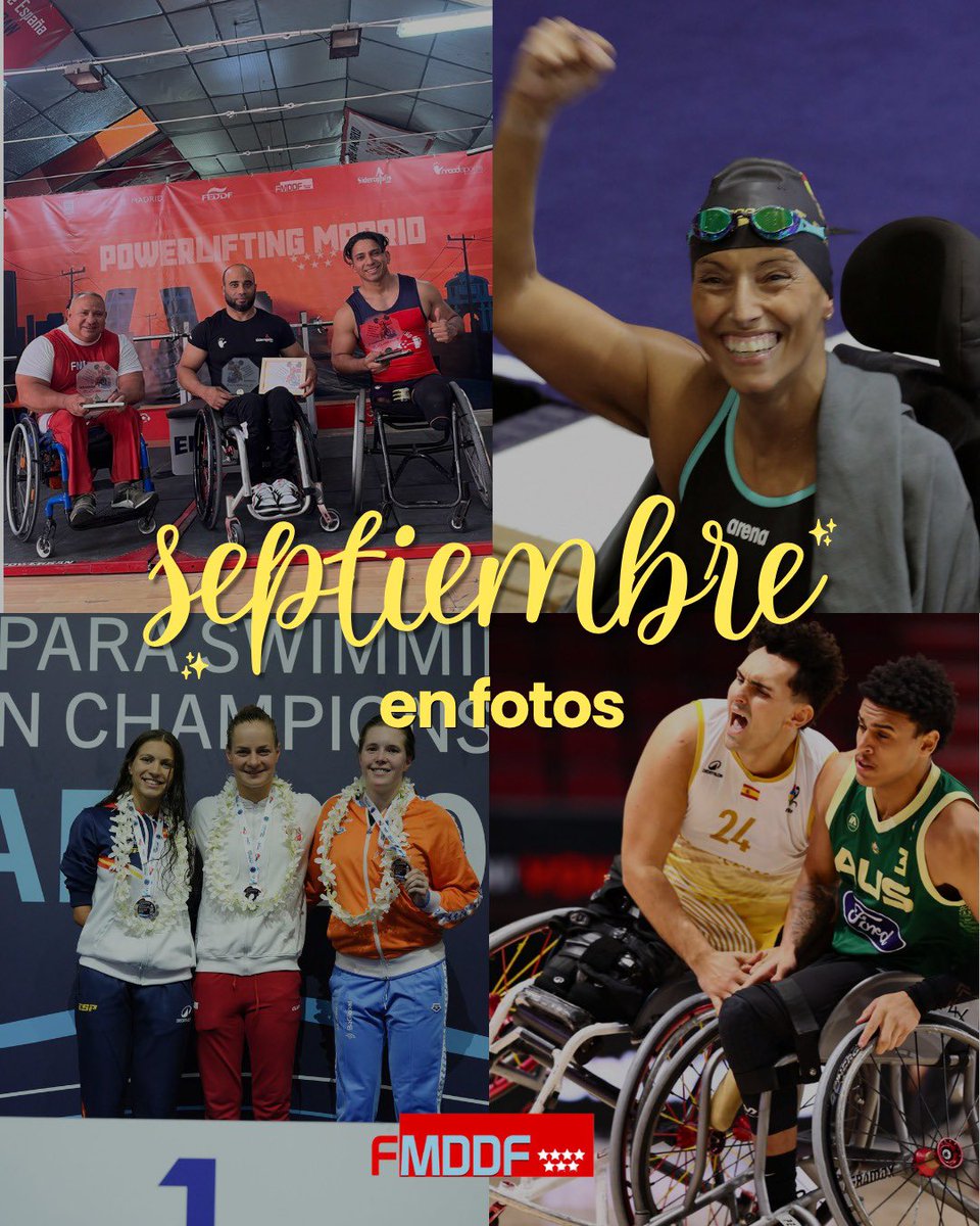 FMDDF's tweet photo. 📸 SEPTIEMBRE EN FOTOS

Un mes más, seguimos sumando esfuerzo, medallas, récords y momentos que nos hacen sentir orgullosos. 

Septiembre se acaba, pero nosotros seguimos ✨ https://t.co/UPiGKK699Q