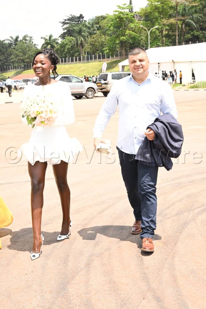 newvisionwire's tweet photo. Beautiful Purity Racheal Nabwire and her husband, Daniel Delibashar, after saying “I do” at the #NIRAExpoAndSymposium26

#NIRAExpoAndSymposium26  #NIRAExpo2026 

@NIRA_Ug | @KCCAUG | @URAuganda |  @NITAUganda1 |  @VisionGroup | @mtnug @USPC_LTD
📸NsimbiPonsiano https://t.co/vpu56qjnaD