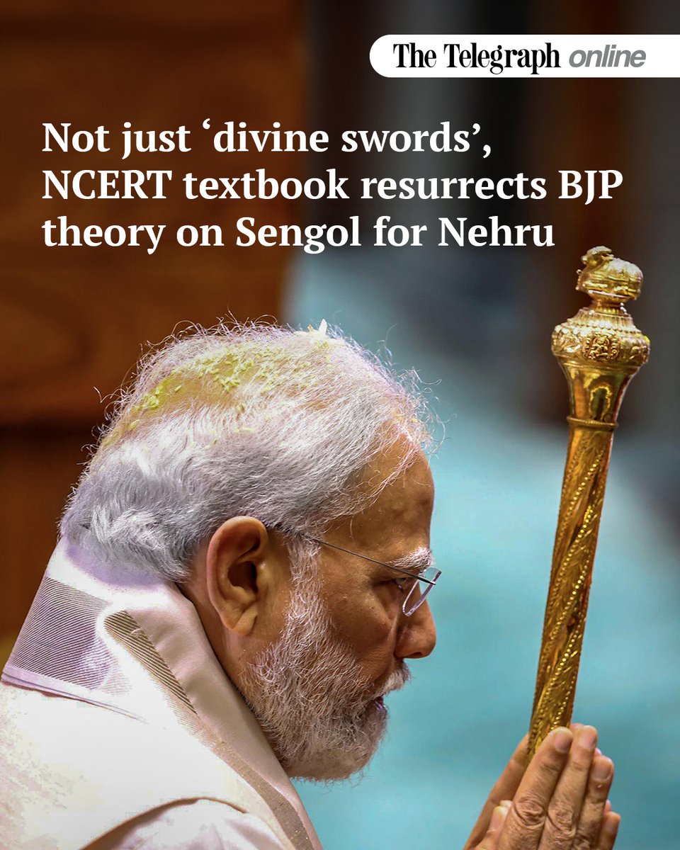 ttindia's tweet photo. Congress has been claiming that there has been no documented evidence of Lord Mountbatten, C Rajagopalachari, and Jawaharlal Nehru describing the sceptre as a symbol of transfer of power by the British to India

https://t.co/WPOGS5ap6N https://t.co/1iWL2YoYh8