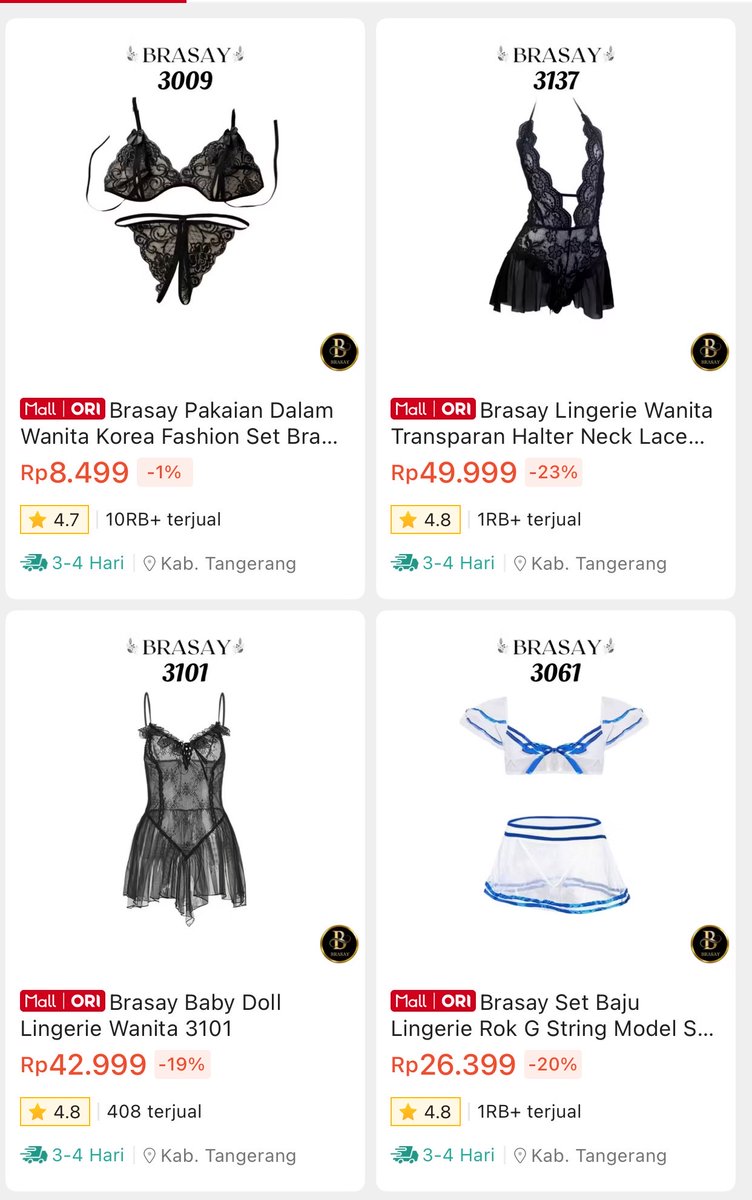 xabiruni's tweet photo. GILA…. 20 RIBUAN DAPAT BEGINIAN ?😭💖

Yang suka koleksi lingerie cantik, jangan sampai kelewatan yang satu ini 👀✨

Modelnya banyak buangettt, &amp; harganya masih aman dikantong 🔥🛒

Spill donk, kalau kalian nemu yang lebih gemes lagi 👇 https://t.co/DmqONNcP5n