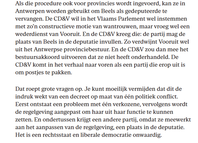 epironet's tweet photo. 'Jinnih Beels moet weg en plots moeten ook de regels veranderen'. Commentaar over het opvallende handjeklap tussen de Vlaamse regeringspartijen, via @Knack https://t.co/28kZk2yTqo Citaat: https://t.co/oUa3muJzEQ